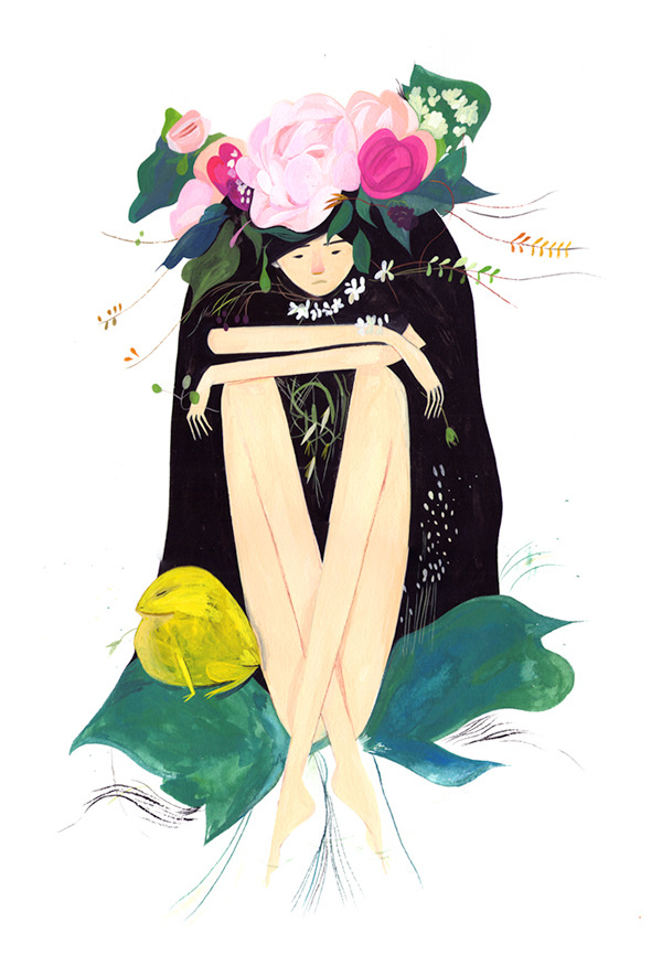 darksilenceinsuburbia:  Jon Lau 2015 Calendar Series Mei Mei   Po 10 out of 12* nature-themed