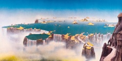 70sscifiart:  Roger Dean album art for Close