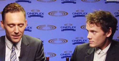 madisonyork:  Tom Hiddleston and Anton Yelchin [x] 
