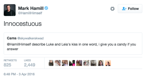 buzzfeed:  buzzfeedgeeky:  we don’t deserve mark hamill tbh  mark hamill is a gift 