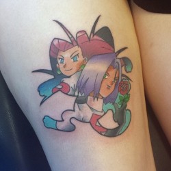 gooneytoons:  Team Rocket tattoo I got to