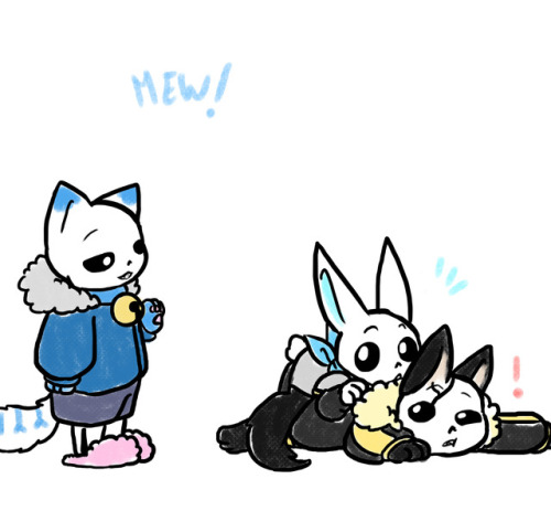 owosa:  fellWolves by @sanspar / bunny!blue and fox!papy idea by @keksbela   Part 2 / 5  