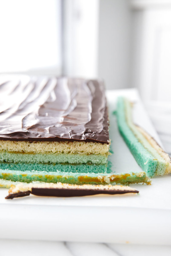 sweetoothgirl:    Italian Ombre Layer Cookies  
