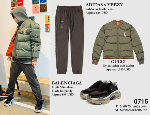 FASHION/STYLE FINDER — 181220 | J-Hope : Twitter Update Adidas x Yeezy