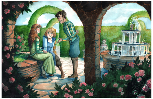 The Rose WalkFinal environment piece for the project! This is a watercolor, done as part of a differ