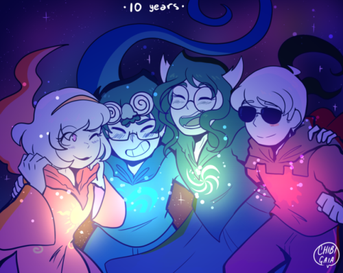 chibigaia-art: couldn’t decide on which version to post so here we go with both! I missed these kids so much 