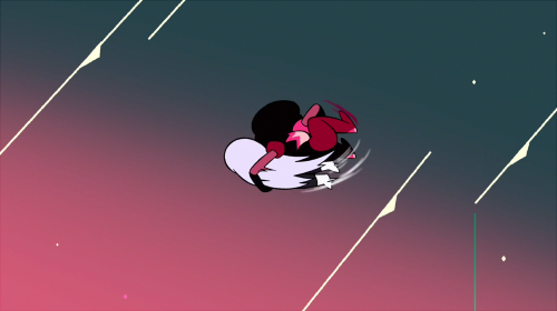 Some great frames from when Garnet threw Amethyst in “Laser Light Cannon”