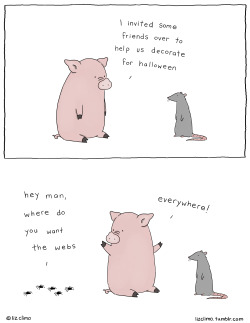 Lizclimo:  Halloween Is Coming!  Drawn By Liz Climo [Tumblr | Twitter] 