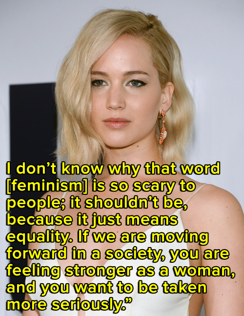 micdotcom: Jennifer Lawrence calls out the fear of feminism To Jennifer Lawrence, feminism simply re