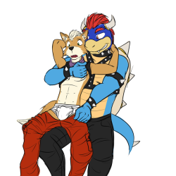 Bowser gettin’ frisky with Fox