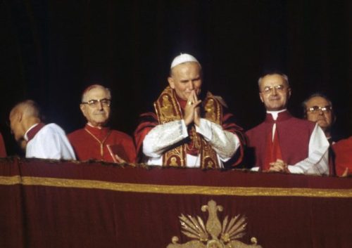 polish-spirit:Karol Wojtyła tuż po wyborze na papieża (1978).