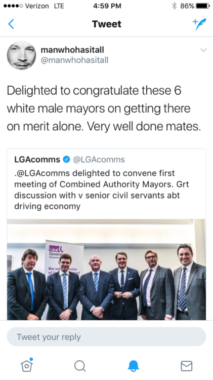 Six white men are the face of mayorship in the U.K. Tip courtesy of @sorayachemaly.