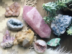 shoptheopaque:Personal crystal collection 💜