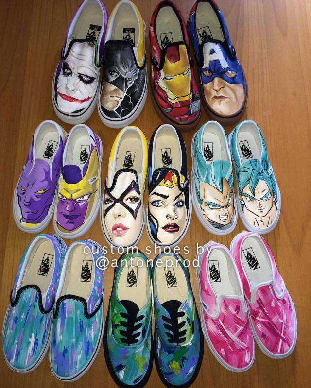 dragon ball z vans custom