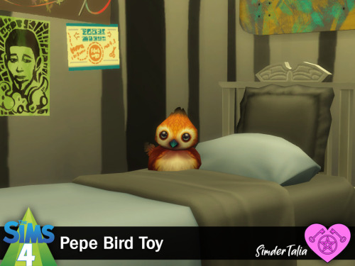 Pepe Bird ToySims 4, base game compatible (a World of Warcraft conversion)1 swatch | found in clutte