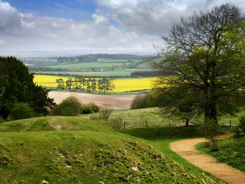 Danebury Iron Age Hillfort, Hampshire.