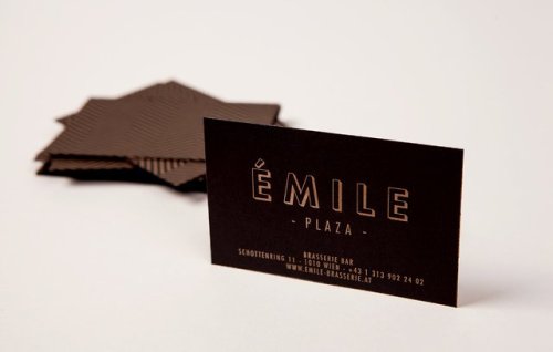 Branding for a brasserie and bar in Austria dsigned by local firm Moodley Brand Identity