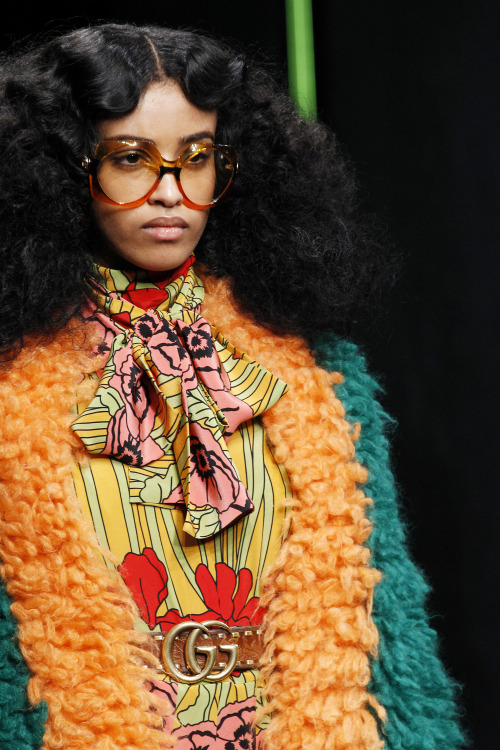 mical bockru, aya jones, nicole atieno and kai newman for gucci fall 2016 rtw