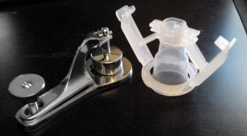 foreskin-for-skin: Gomco Clamp and Tara KLamp circumcision devices. Laying here with a GOMCO on my c