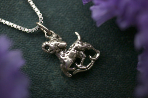 Beautiful old and antique genuine silver zodiac necklaces are available at my Etsy Shop - Sedna 9037