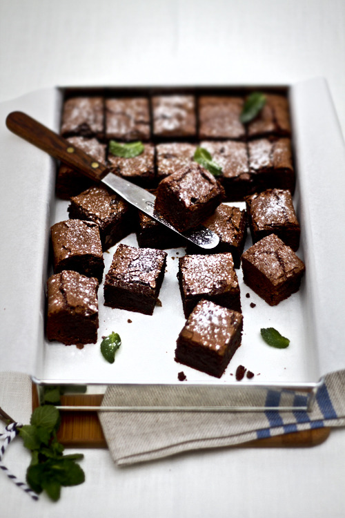 fooderland:  Peppermint Brownies 