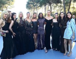 When the L'orealistas come to @amfar #lorealcannes2016