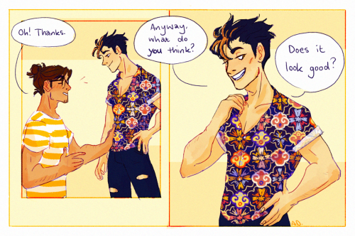 dreamingpartone:asanoya week 2020 | day four: domestic/fashion/model aka yet another excuse for me