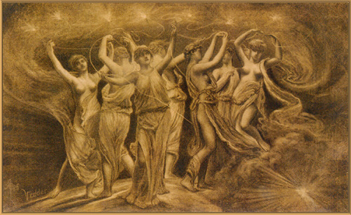 arsarteetlabore:Elihu Vedder, The Pleiades.