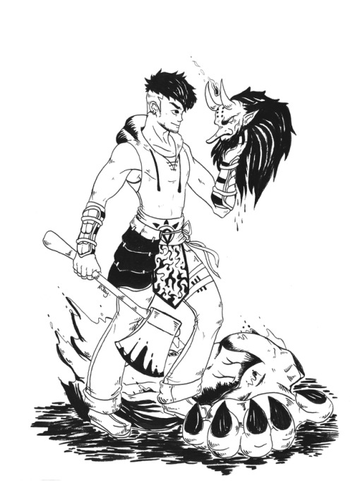 2017 INKTOBER DAY 2: DIVIDED