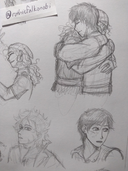 My favourite sketches out of these ones have got to be the expressions at the top. XD1. I like to ca