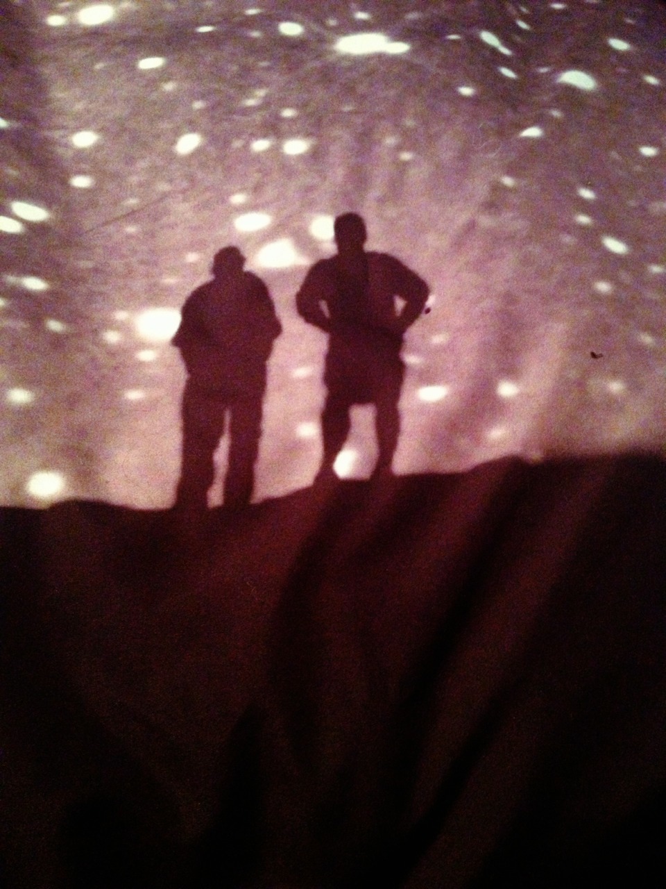 I adore these two little people that are at the bottom of my new bedspread, looking