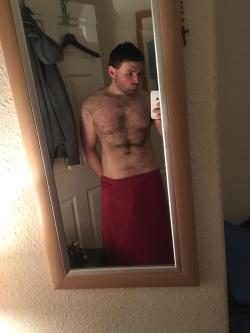love-chest-hair:After shower, Stripped and ready.. …. http://bit.ly/1NPuFKl