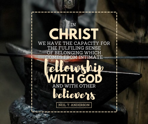 Indeed it is important to have fellowship with one another that is rooted in Christ.For more daily r