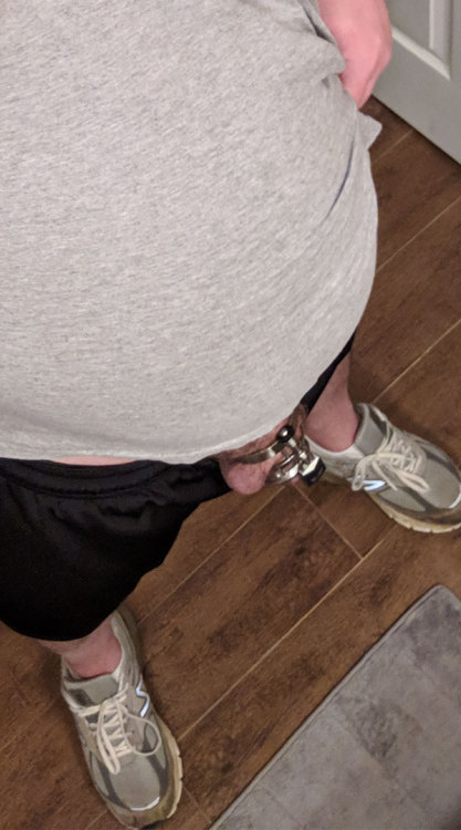 lockedanddeniedcub:Day 1020 of Permanent ChastityHeading out to run a bit.
