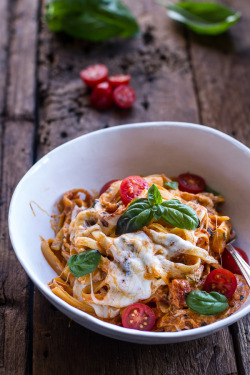 fattributes:  One Pot 30 Minute Creamy Tomato Basil Pasta Bake