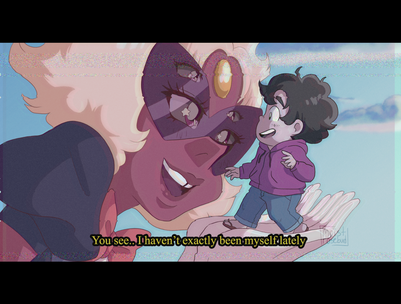 moist-rosebud: Yet another redraw from Steven Universe. This particular screenshot
