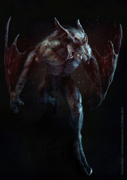 cg-hub:  Bat 3D creature artwork created in Zbrush &amp; Photoshop by artist Vinicius Villela of Rio de Janeiro, Brazil!!! http://vinicius-villela.cghub.com/images/ 