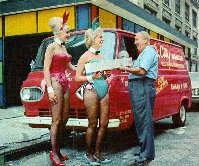 vethox:1965 Ford Falcon Econoline Van With Playboy Bunnies by coconv on Flickr.