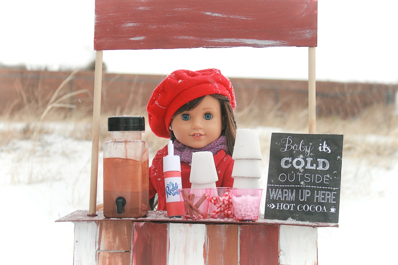 DIY - How To Make - American Girl Hot Chocolate Stand Accessories