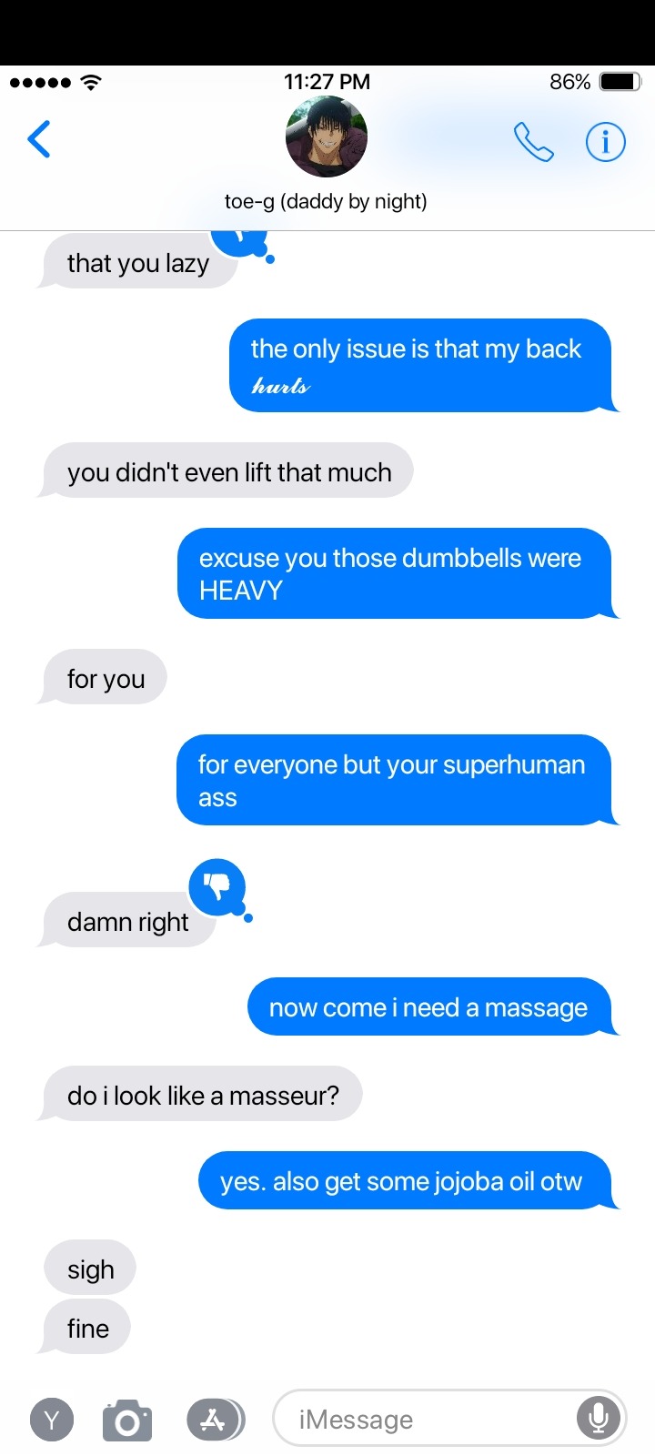 JJK SMAU You're Sore After Going To The Gym With Them