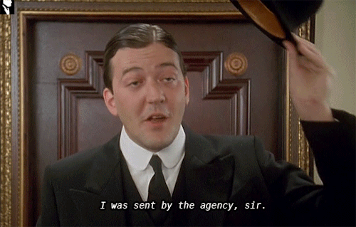 oscarwetnwilde:Favorite Stephen Fry performances 7/10: Reginald Jeeves from Jeeves And Wooster.“It’s