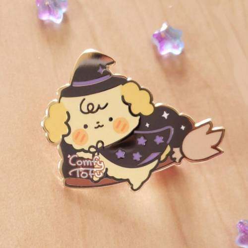 figdays:    Witchy Pup Hard Enamel Pin // ComfyTofu