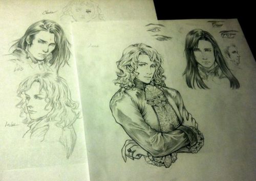 merrycai:The original design for Lestat and Louis’ images.Artist：Ashley Marie Witter (the artist of 