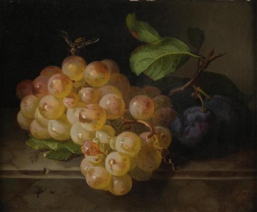 Fruit Still Life with Bee, Andreas Lach (1817-1882)