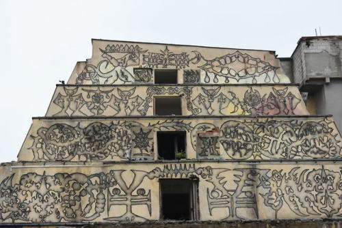 stachuszumski:SUDETEN ZIGGURATSpray on wallAbandoned hotel “Sudety” in Jelenia Gó