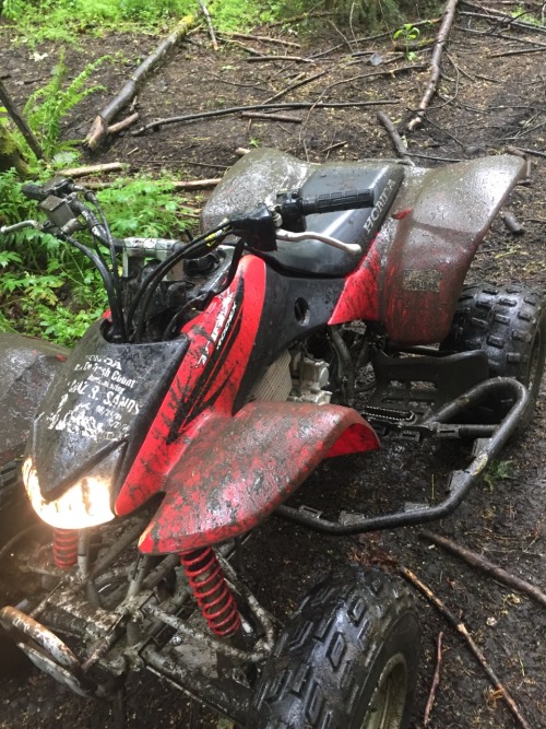 Went and got a little muddy with @quadjunky this morning