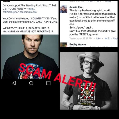 nativenews:  Scam Alert Do not buy shirts from this scam! They have been featuring photos of Johnny 