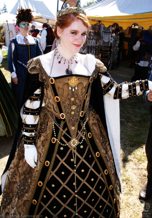 Elizabethan Brown Costume (Washington Midsummer Renaissance Faire, 2011)