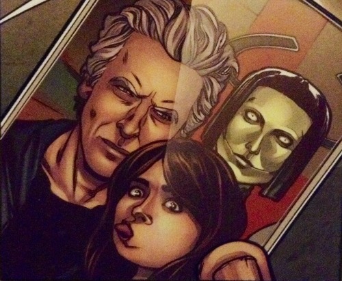 Doctor and Clara selfie from the SDCC comic.