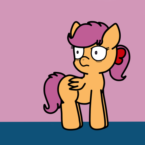life-of-scootaloo:  Scoots: …….  Poor Scooty ;w;